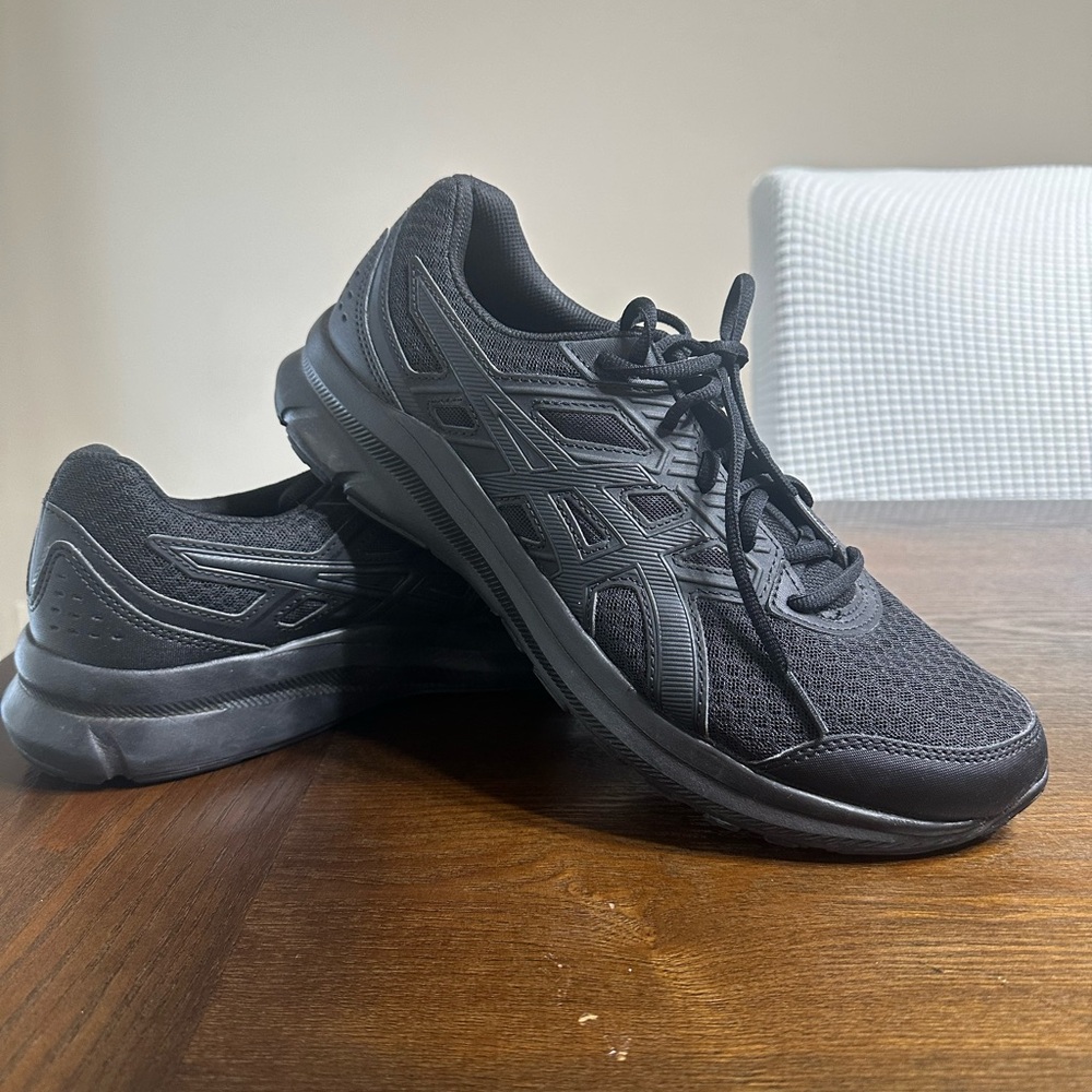 ASICS Men's Black‎ Athletic Lace-Up Running Shoes